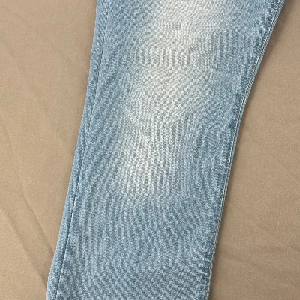 True Religion Billie Jeans Womens 31 Light‎ Blue Mid Rise Straight Leg Y2K Denim
